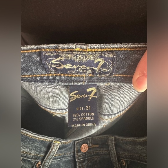 SIZE 10 LIKE NEW 👖 Seven7 Flare Jean - Picture 3 of 3